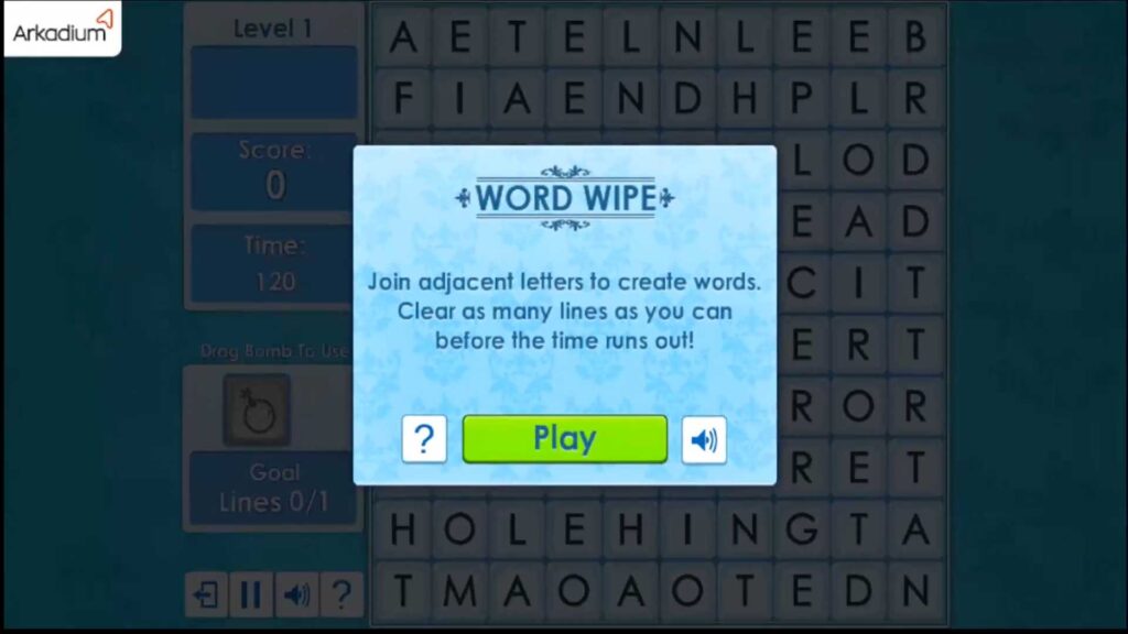 word wipe online game
