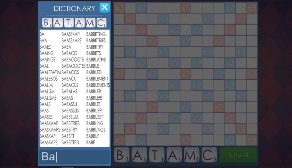 out spell dictionary
